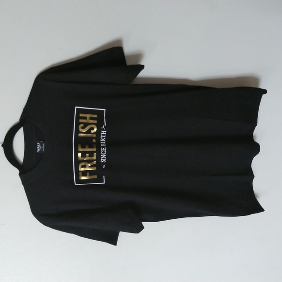 SBC Free-ish Short Sleeve Crew Neck Black T-Shirt - Picture 2 of 6